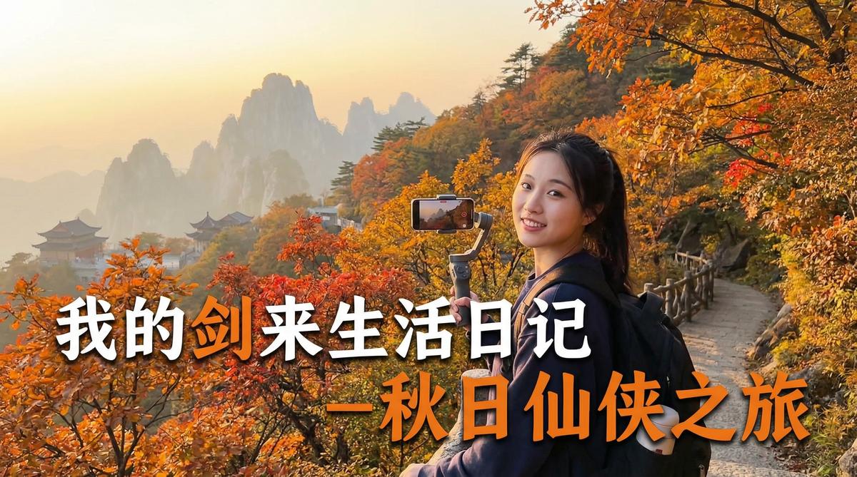 母狗生活视频 - 母狗户外生活视频：秋日山野Vlog视频 手持稳定器视频拍摄教